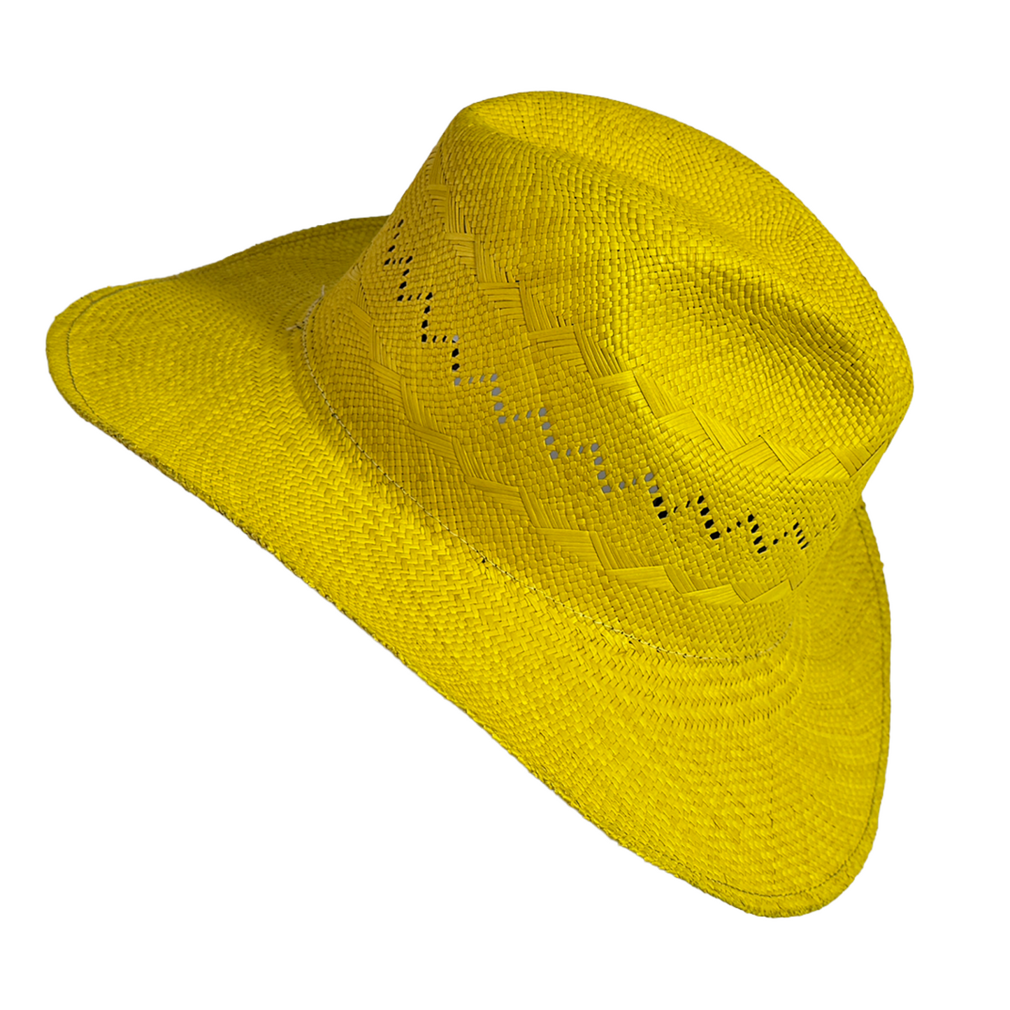 Sombreros artesanal de paja toquilla tejido apareado
