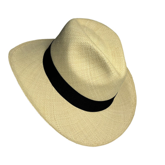 Sombrero de paja toquilla tejido a mano tipo panama